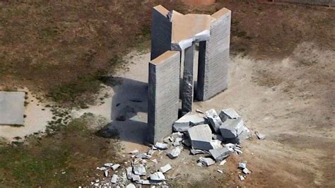 georgia guidestones damaged by explosion